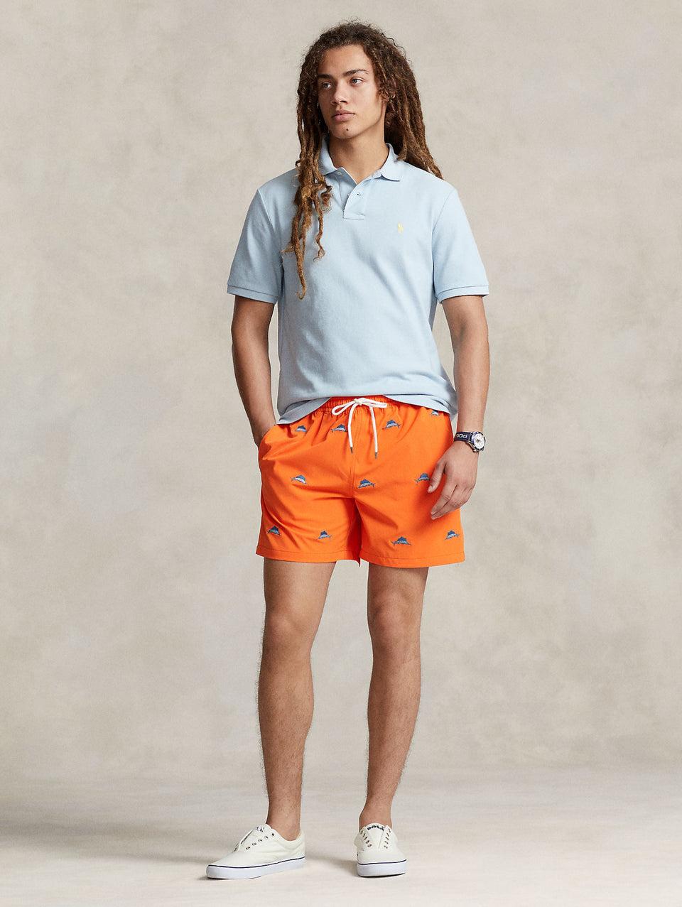 RALPH LAUREN Polo in Mesh Slim Fit Blu Cielo Italy