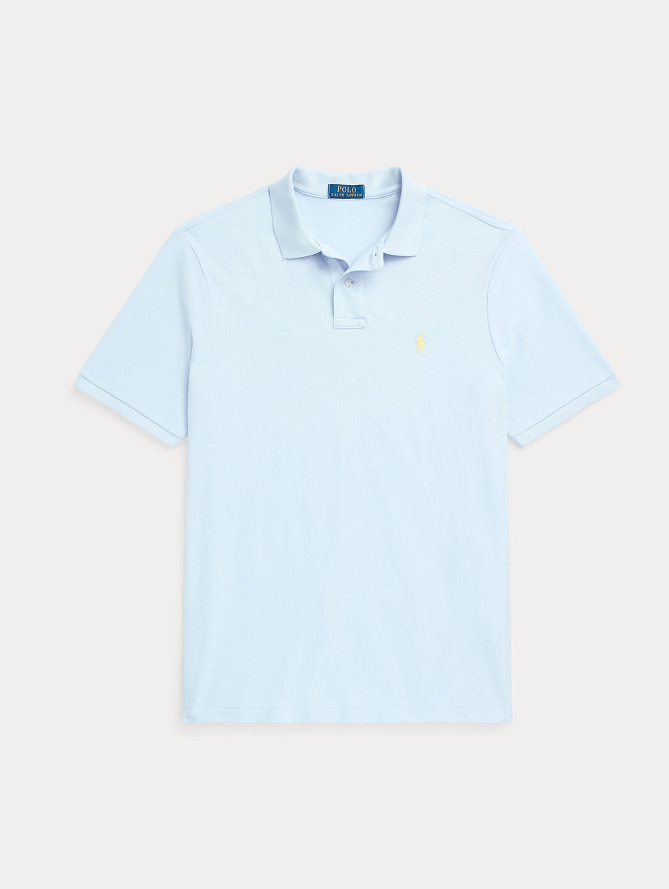 RALPH LAUREN Polo in Mesh Slim Fit Blu Cielo Italy