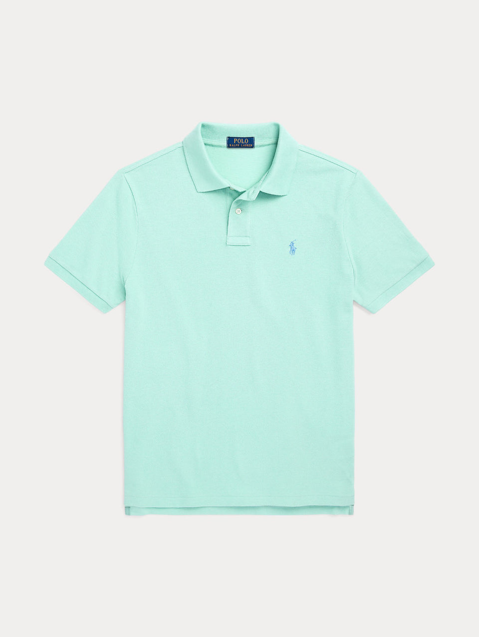 RALPH LAUREN Polo in Mesh Slim Fit Acqua Italia