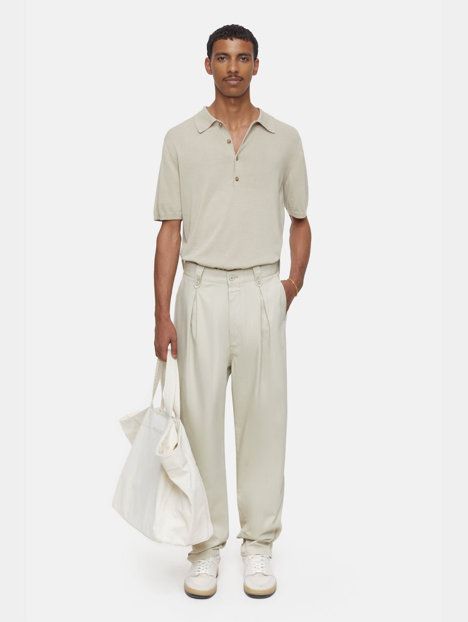 CLOSED Polo in Cotone Extrafine Sabbia In Linea