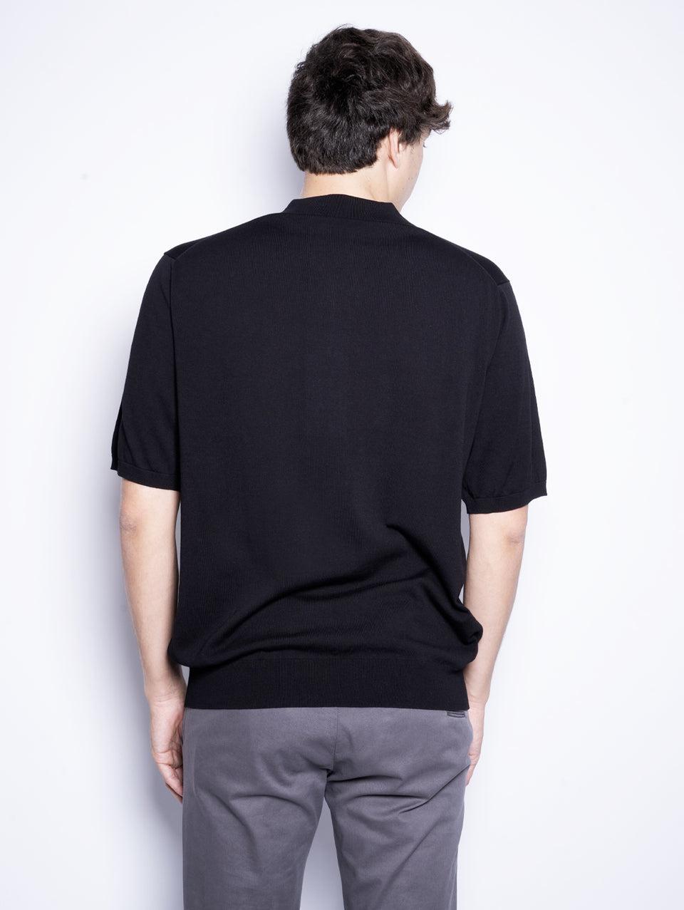 CLOSED Polo in Cotone Extrafine Nero Qualità