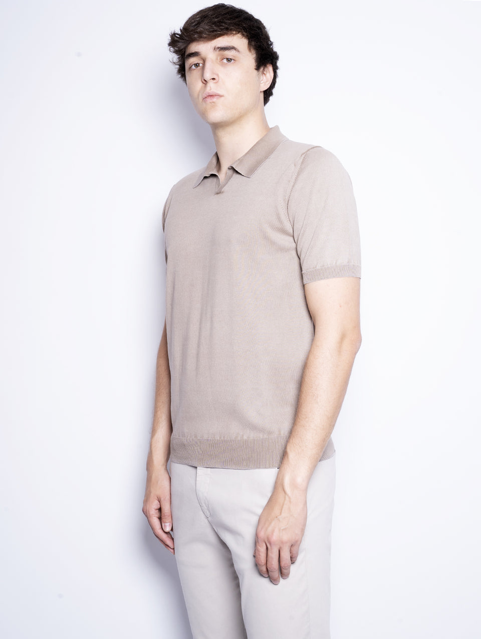 ALPHA STUDIO Polo in Cotone Tinto in Capo Argilla Soddisfazione Garantita