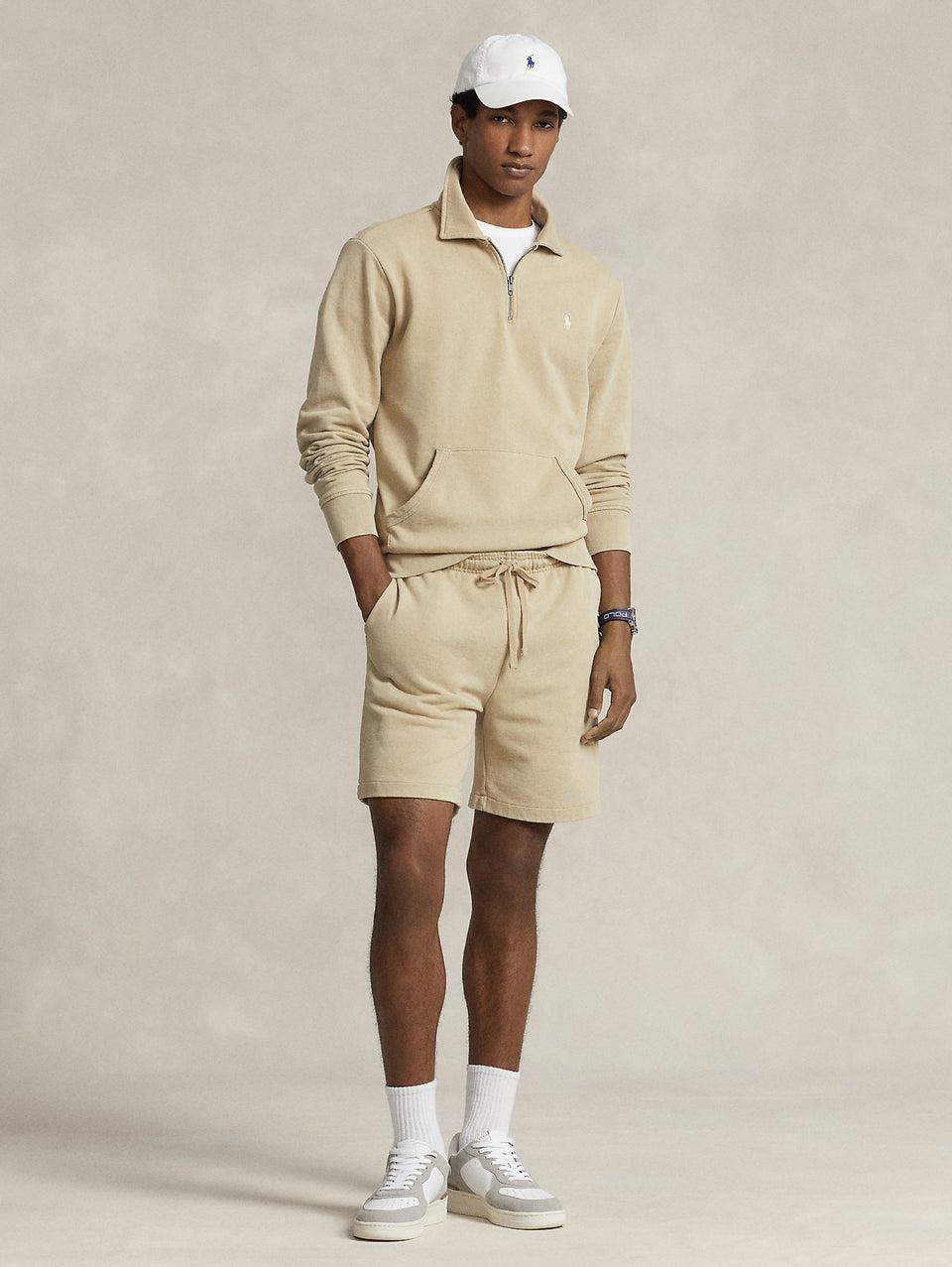 RALPH LAUREN Shorts in Cotone Loopback Beige Promozione Limitata