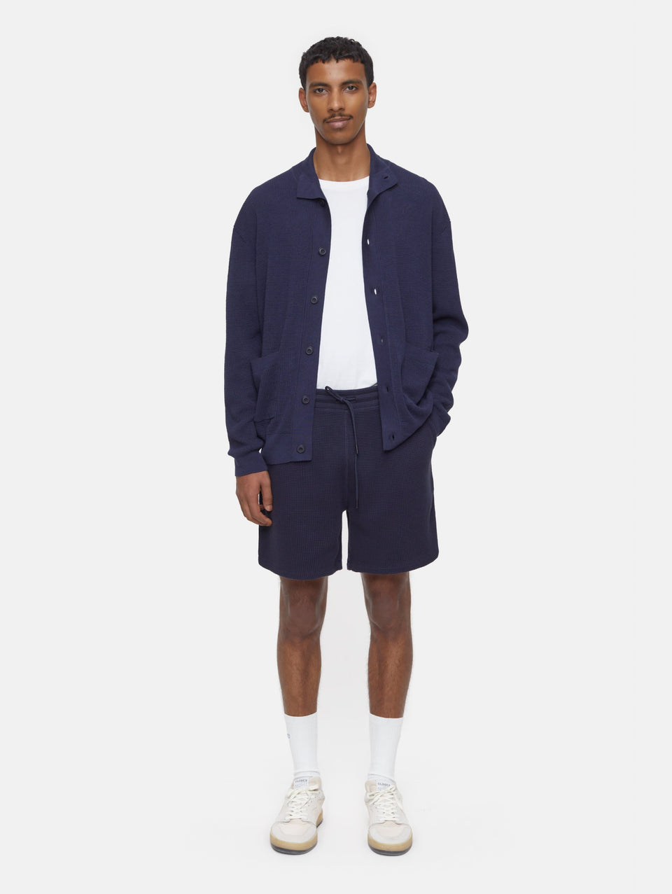 CLOSED Pantaloncini in Maglia Waffle Blu Novità