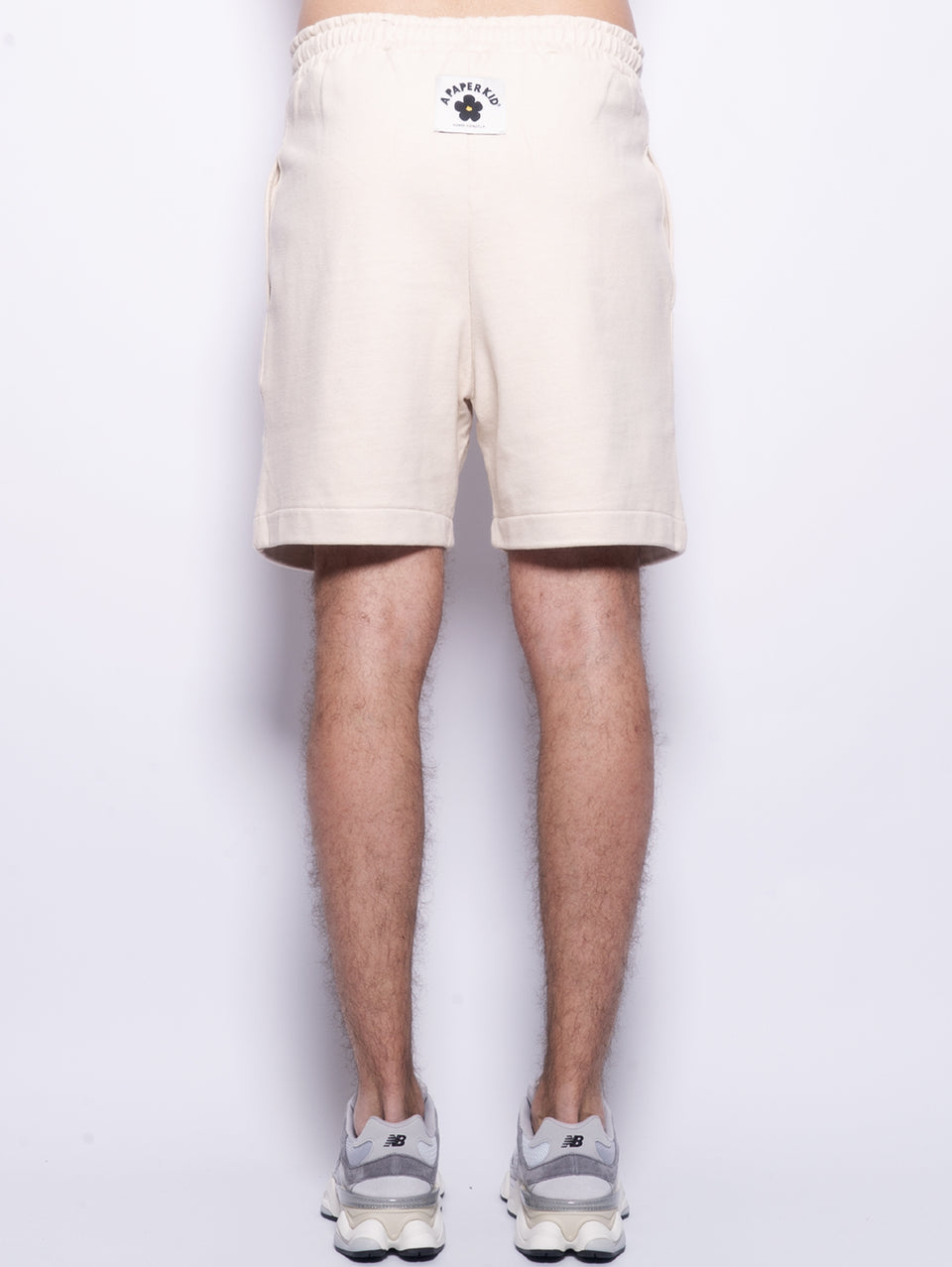 A PAPER KID Shorts in Felpa con Pince Sabbia Sconto