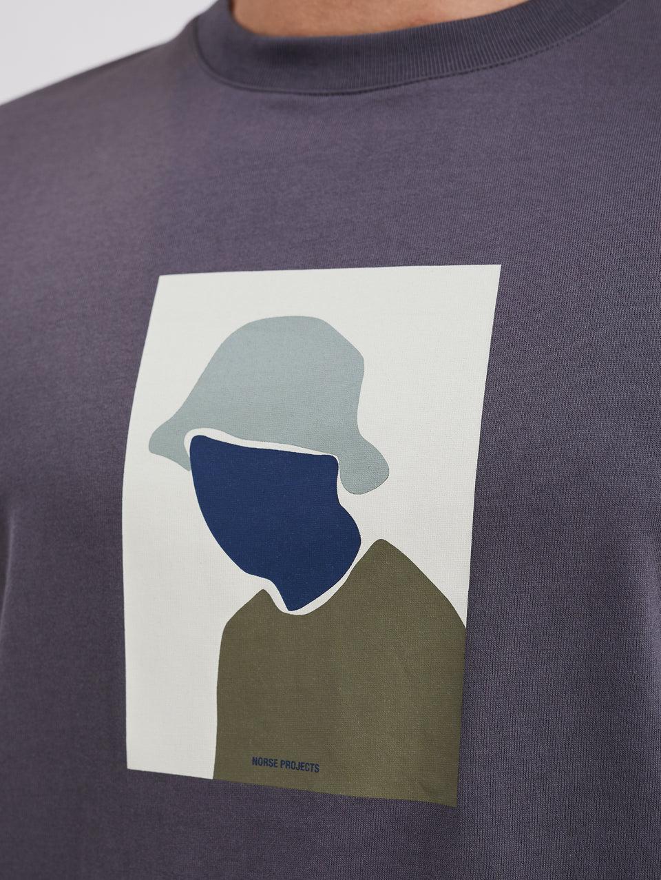 NORSE PROJECTS T-shirt con Stampa Serigrafata Grigio Vendita Economica