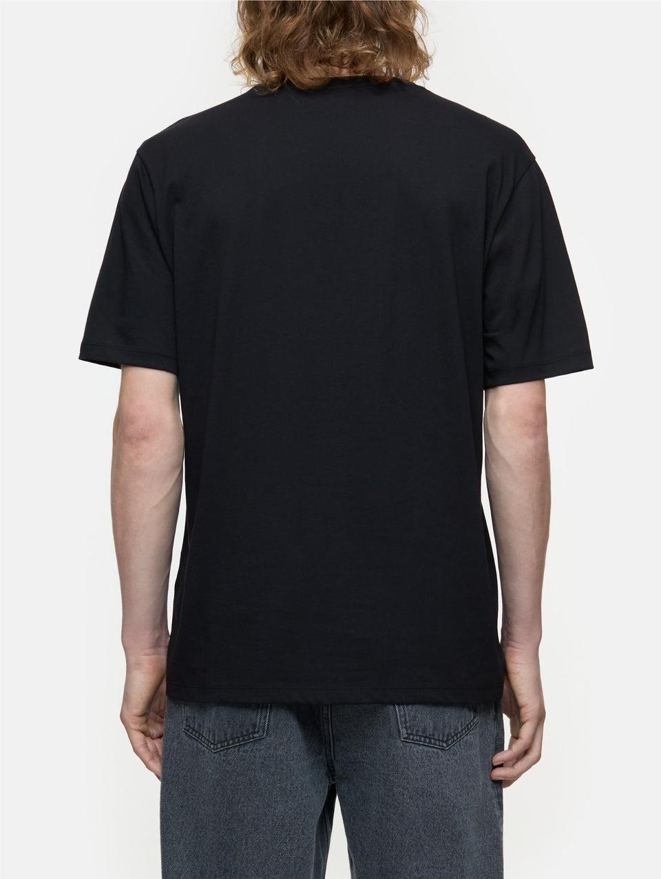 CLOSED T-shirt Girocollo in Jersey Nero Negozio