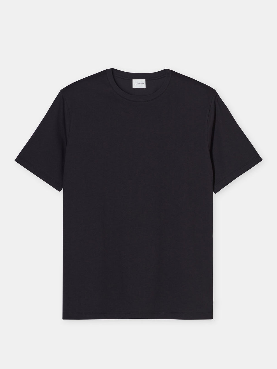 CLOSED T-shirt Girocollo in Jersey Nero Negozio