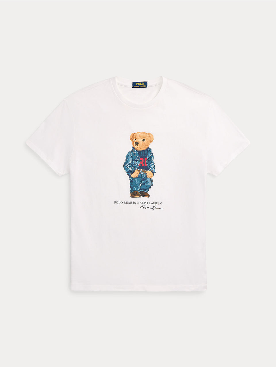 RALPH LAUREN T-shirt Girocollo Polo Bear Bianco Nuova