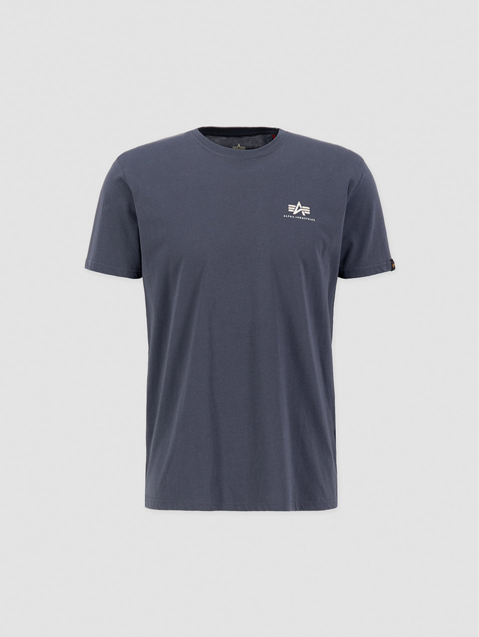 ALPHA INDUSTRIES T-shirt con Logo sul Petto Grigio 2025