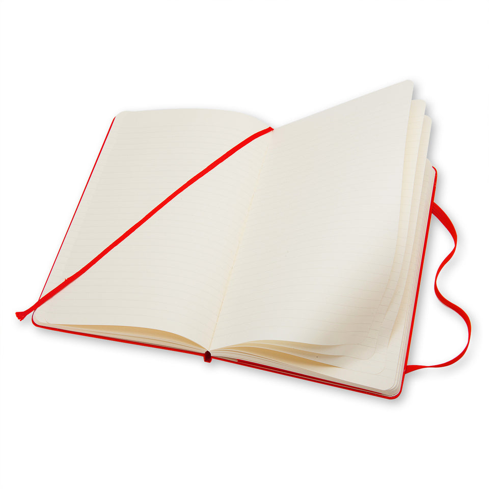 MOLESKINE Taccuino rosso a righe hard - Large QP060R ROSSO In Linea