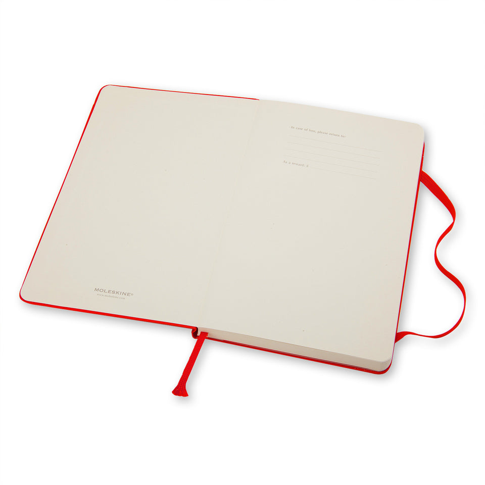 MOLESKINE Taccuino rosso a righe hard - Large QP060R ROSSO In Linea