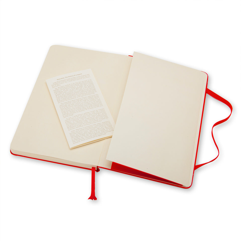 MOLESKINE Taccuino rosso a righe hard - Large QP060R ROSSO In Linea