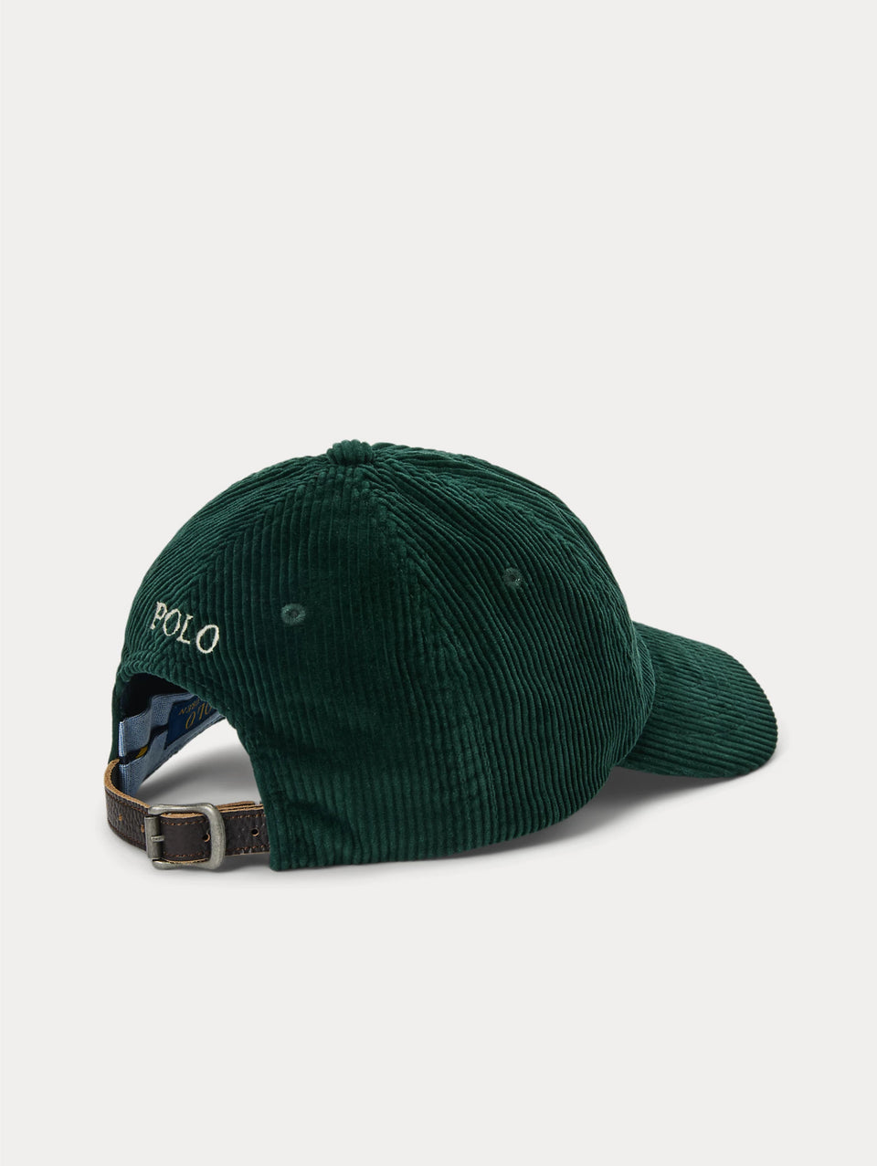 RALPH LAUREN Cappello in Velluto a Coste Verde Sconto