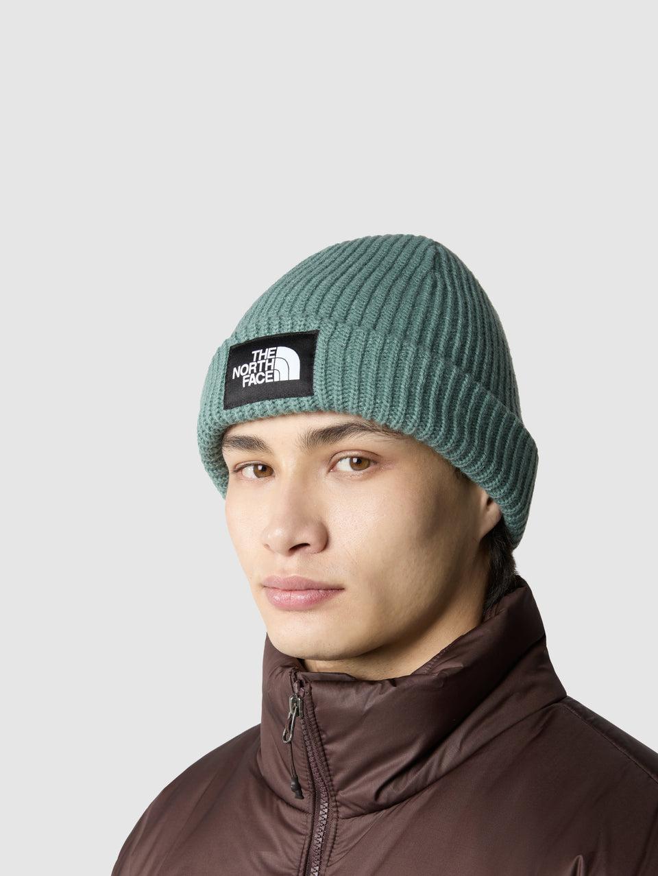 THE NORTH FACE Berretto in Maglia a Coste con Logo Salvia Offerte