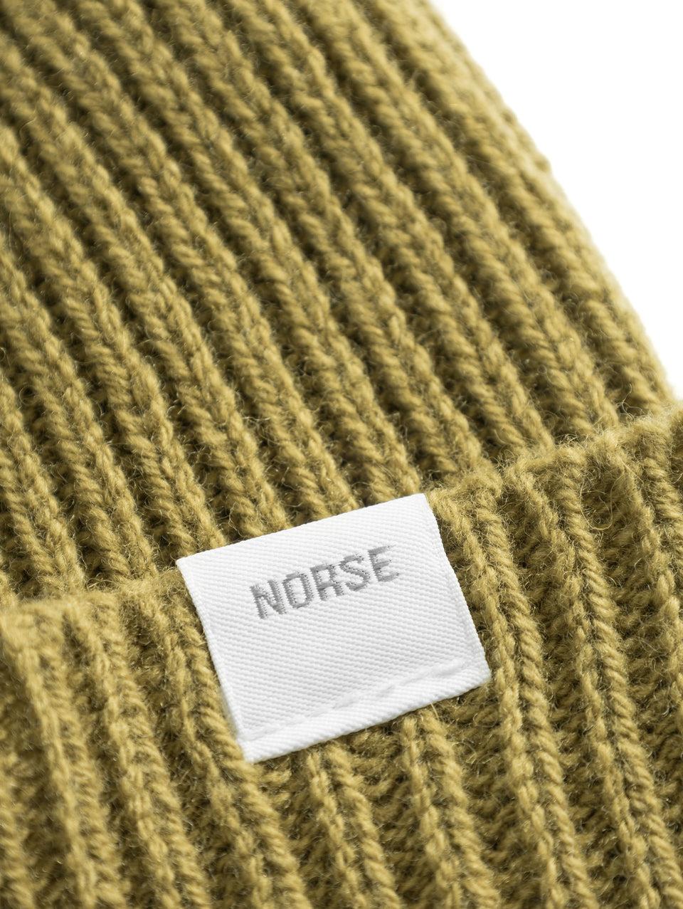 NORSE PROJECTS Berretto in Lana a Coste Verde I Più Venduti