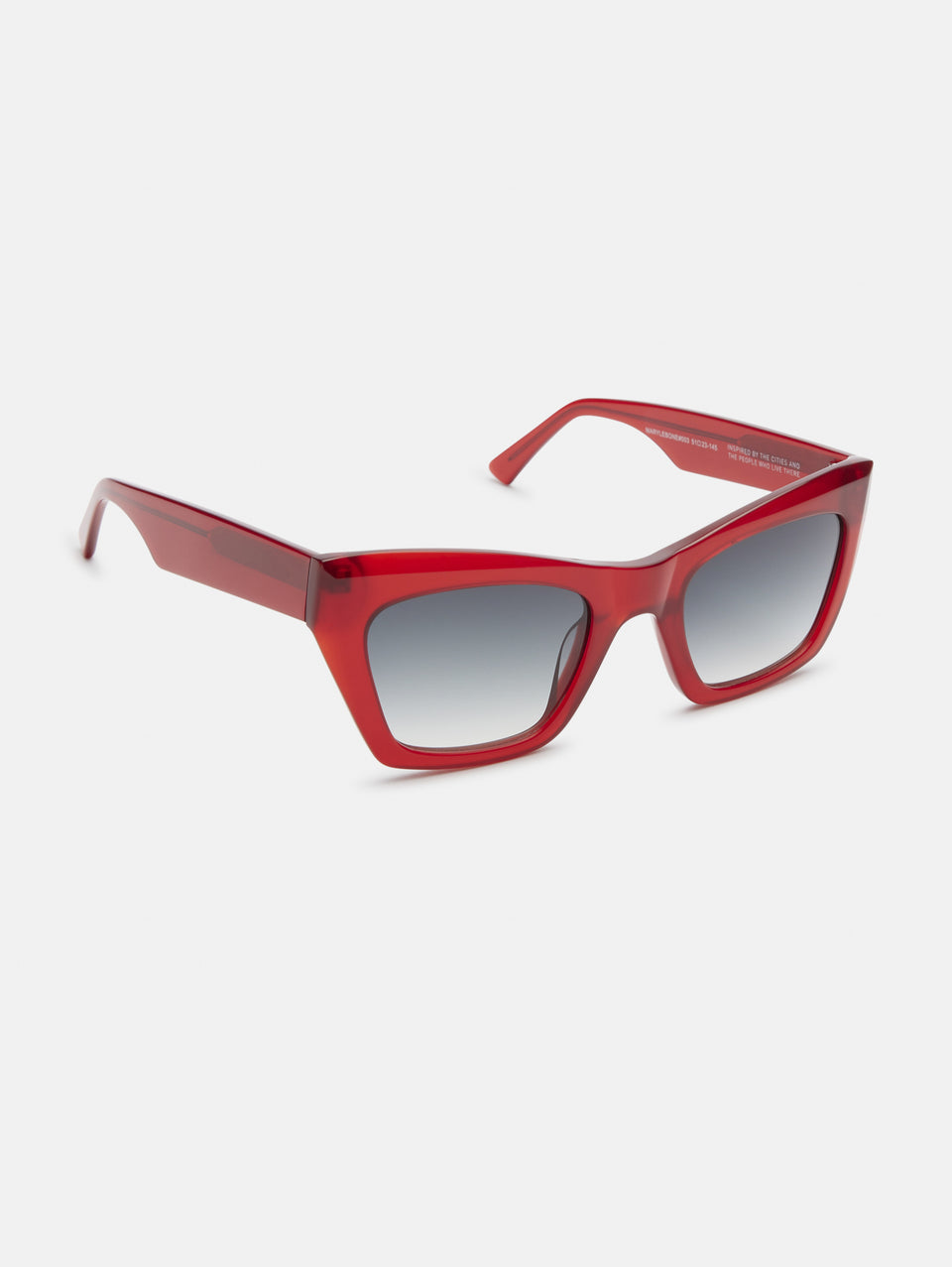 DISTRICT PEOPLE Occhiali da Sole Maryle Bone Rosso Consegna Veloce