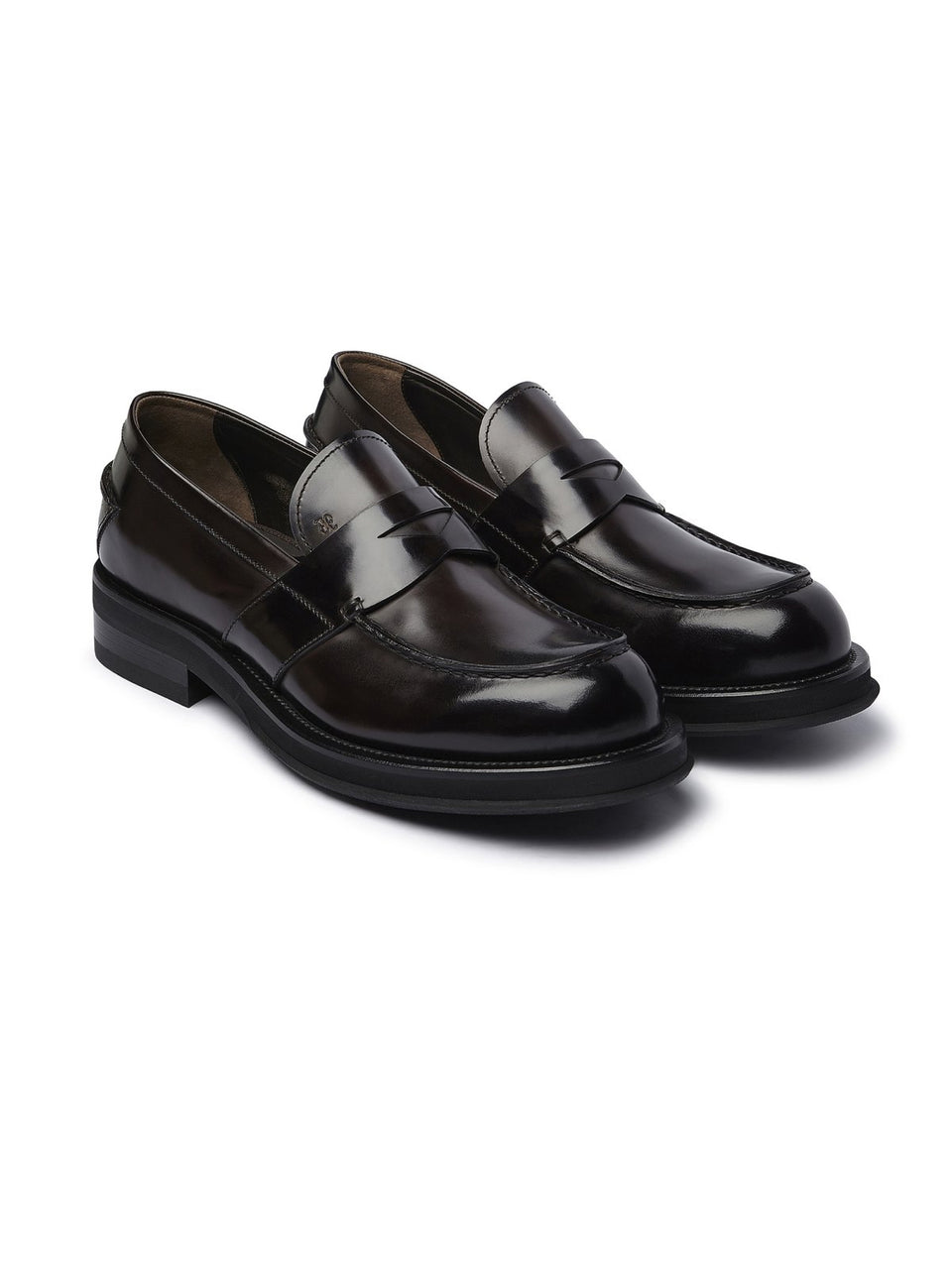 FABI Mocassino Penny Loafer con Suola in Gomma Testa di Moro Convenienza