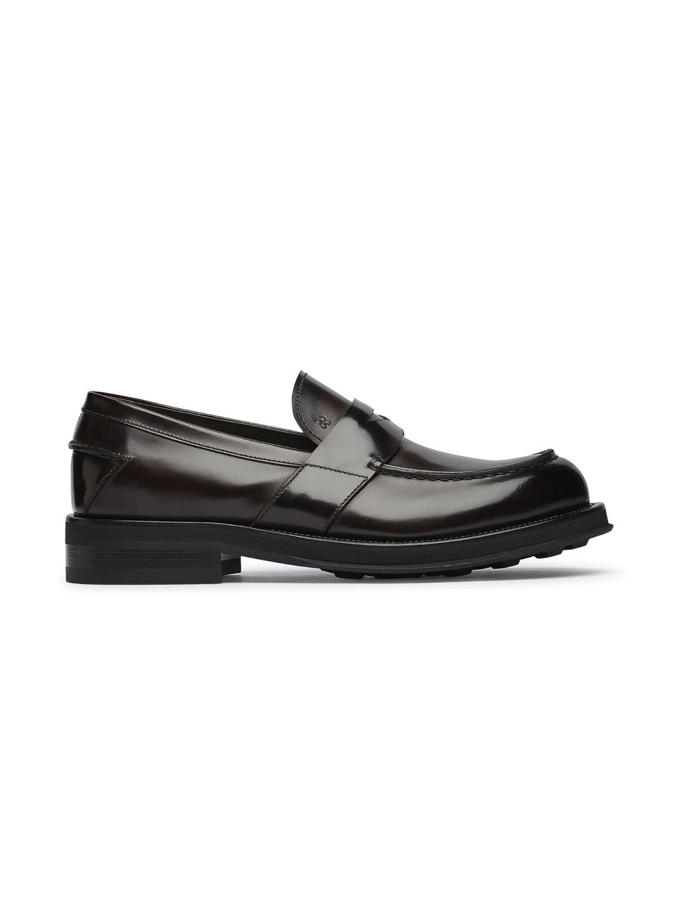 FABI Mocassino Penny Loafer con Suola in Gomma Testa di Moro Convenienza