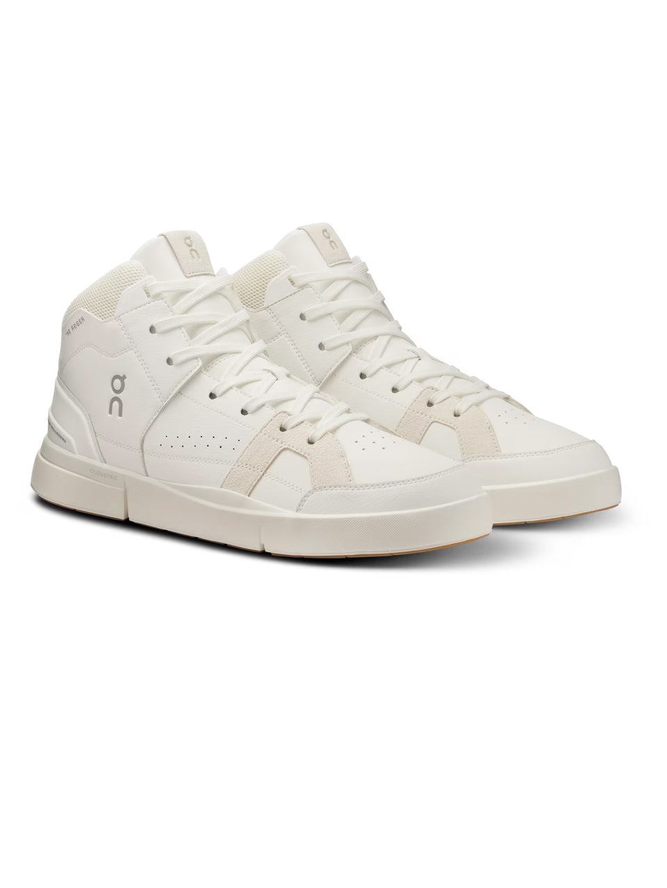 ON RUNNING Sneakers Alte The Rogers Clubhouse Mid Bianco/Sabbia Vendite Flash