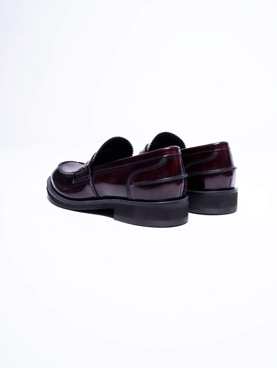 GEORGE HOL'S Mocassino Penny Loafer in Abrasivato Bordeaux 2025