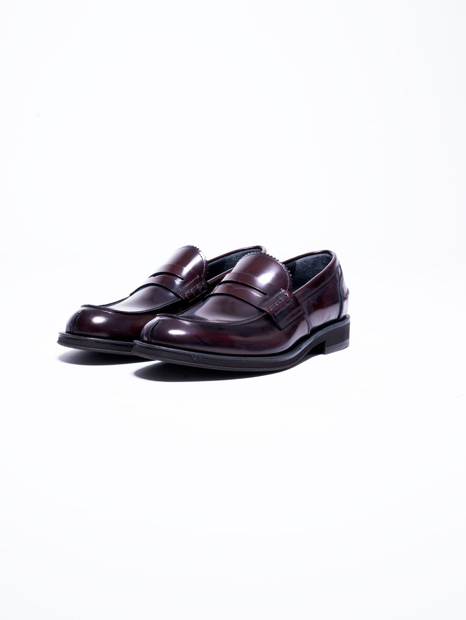 GEORGE HOL'S Mocassino Penny Loafer in Abrasivato Bordeaux 2025