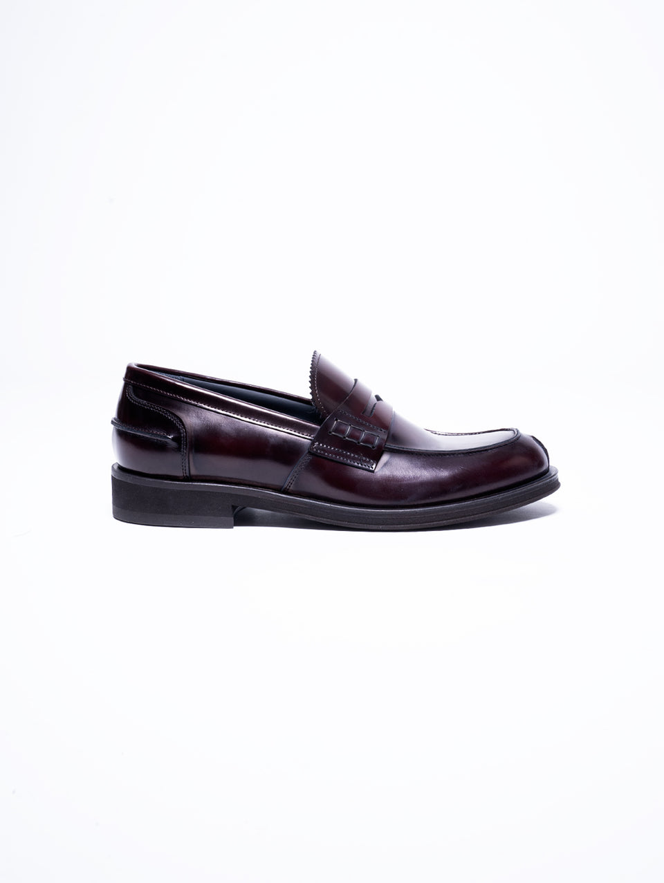 GEORGE HOL'S Mocassino Penny Loafer in Abrasivato Bordeaux 2025