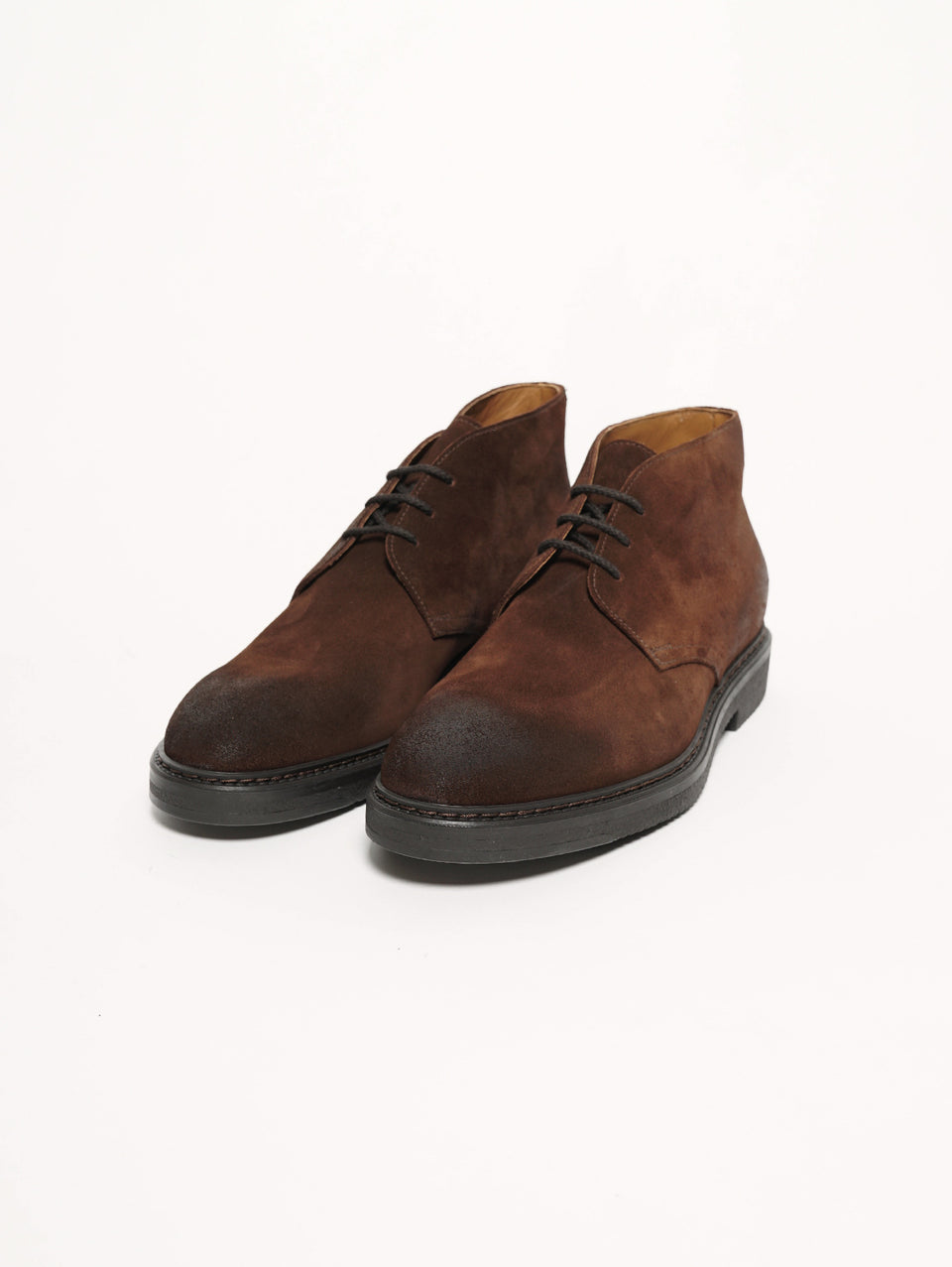 DUCA DI WELLES Stivaletto in pelle oliata Terra di siena bruciato Consegna Veloce