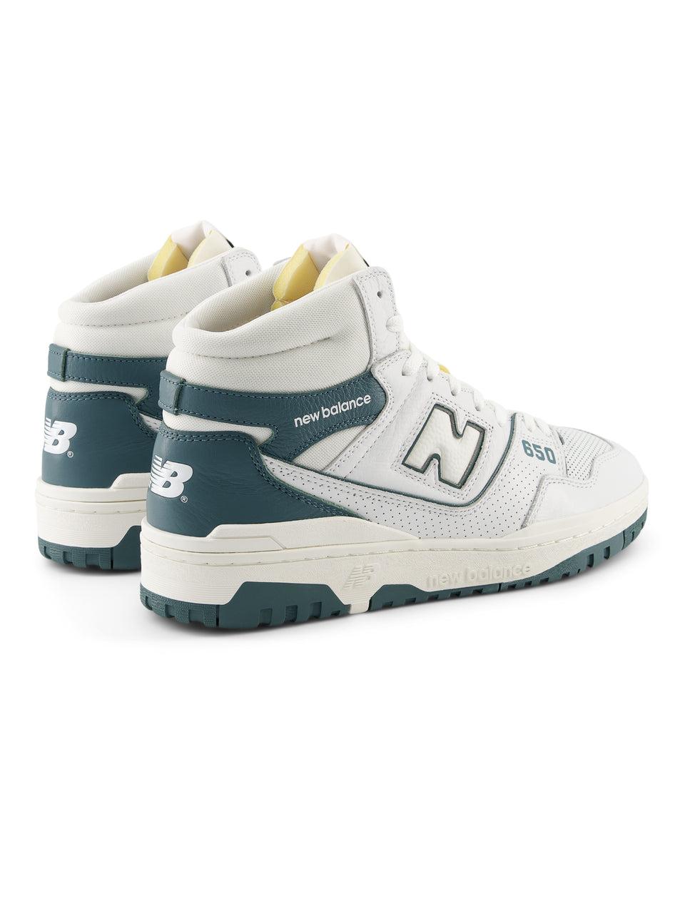 NEW BALANCE Sneakers Alte Retrò 650 Bianco/Petrolio Offerte