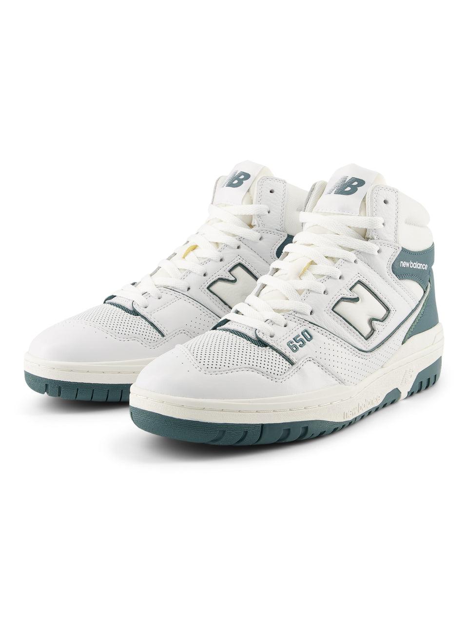 NEW BALANCE Sneakers Alte Retrò 650 Bianco/Petrolio Offerte