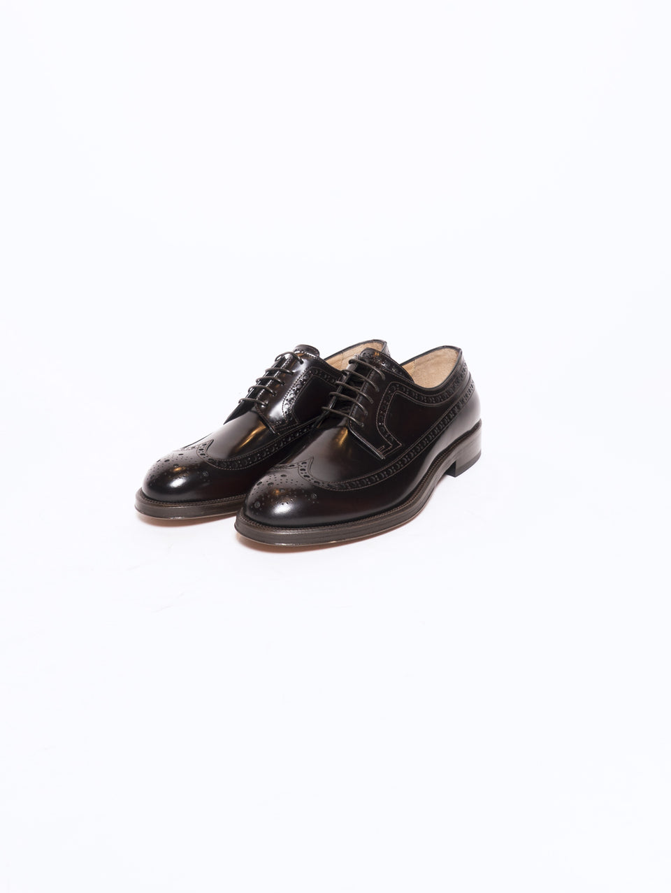SEBOY'S Stringata con Lavorazione Brogue Longwing Marrone In Linea