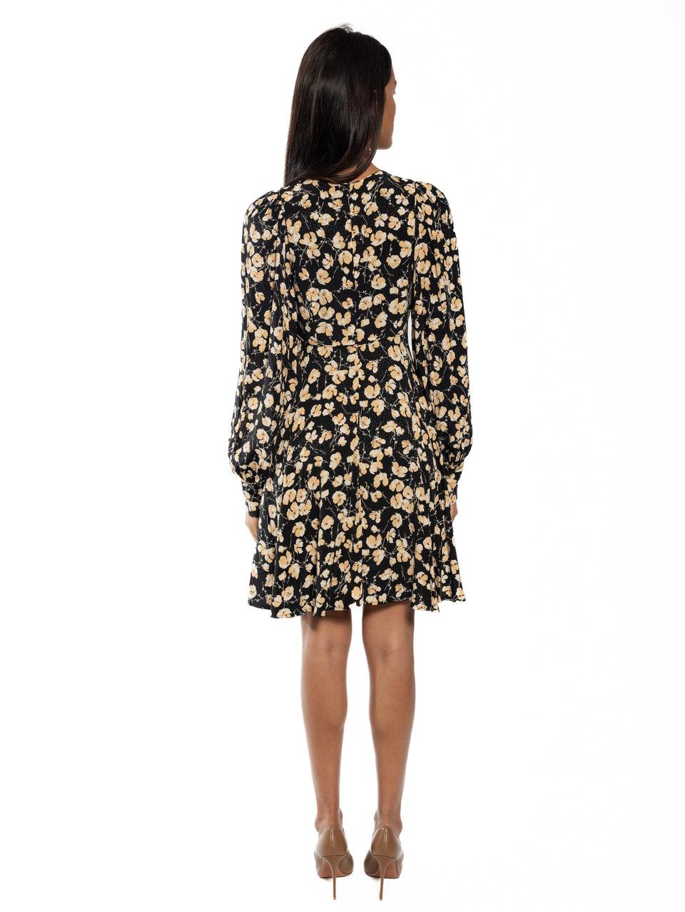 ESSENTIEL ANTWERP Abito Corto Floreale Nero Hotsell