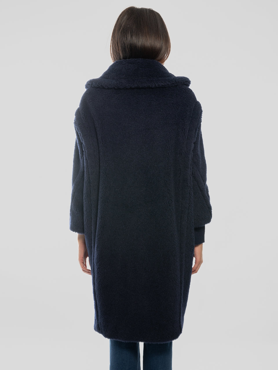 MAX MARA Cappotto TedGirl in Alpaca e Lana Blu Online