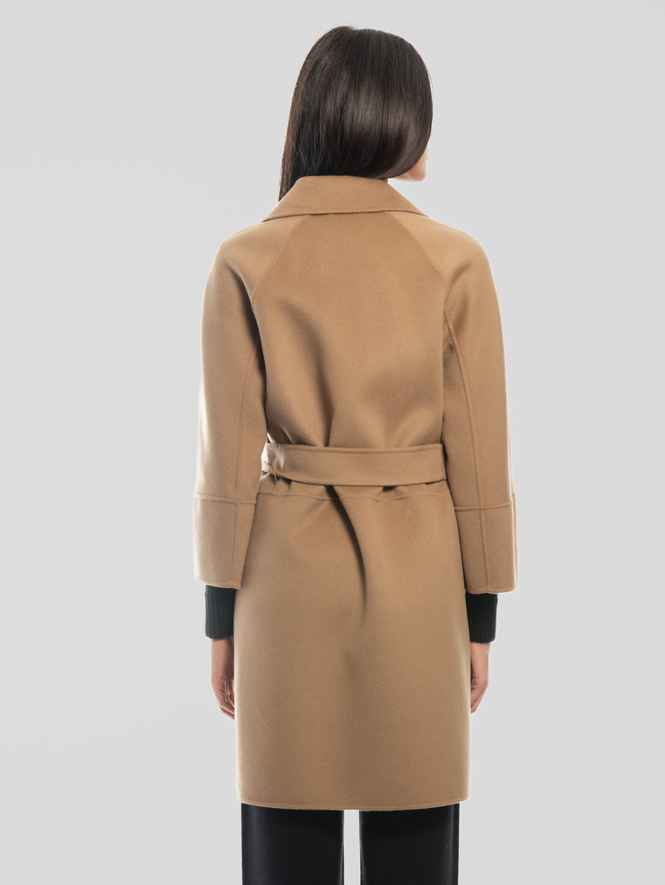 MAX MARA Cappotto Cucito a Mano in Doppio di Lana Arona Cammello Hotsell