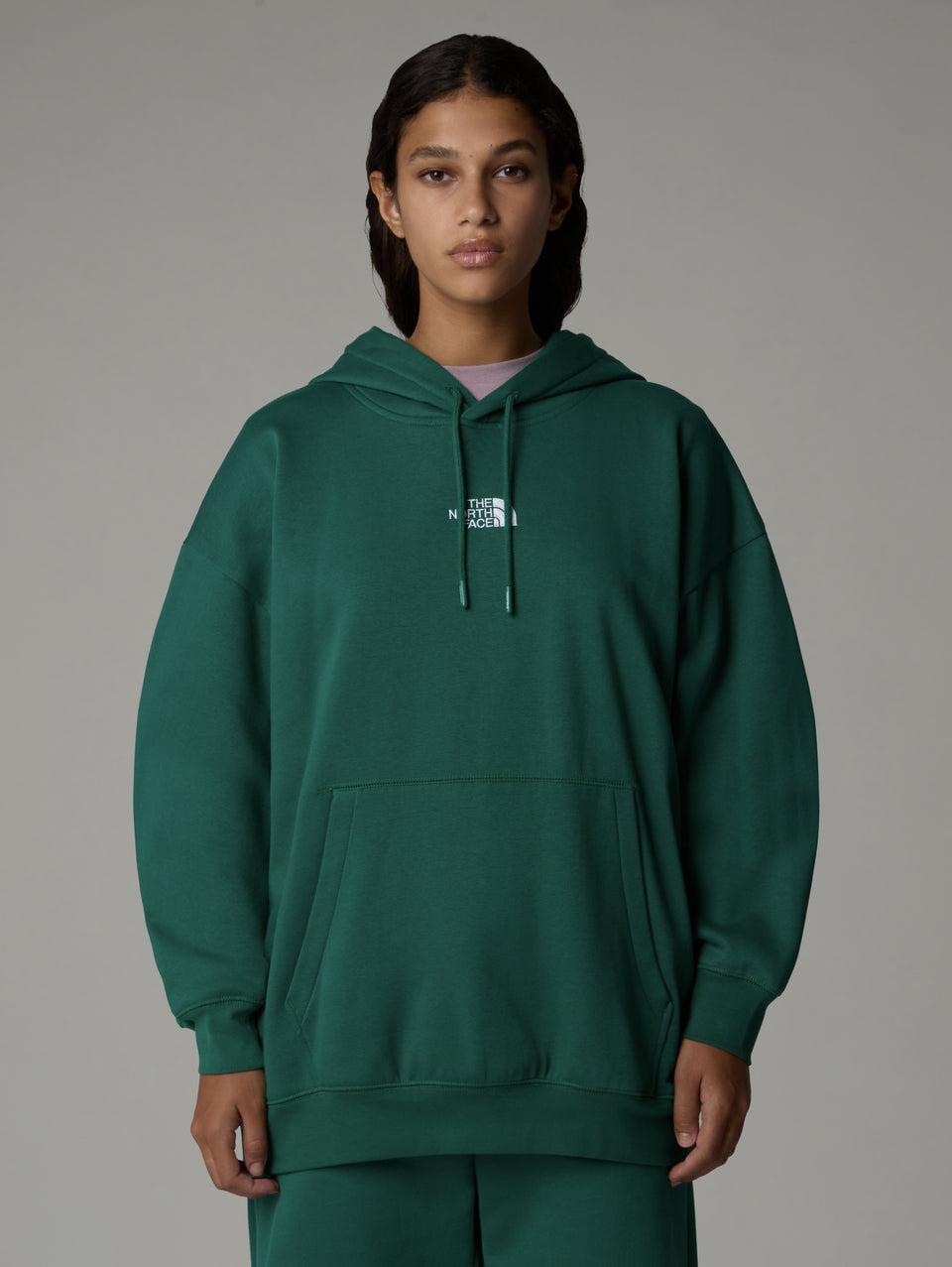 THE NORTH FACE Felpa con Cappuccio Oversize Verde Offerta per la Festa della Mamma