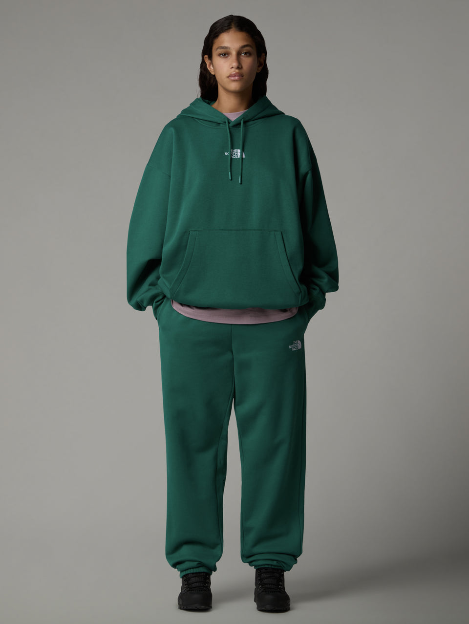 THE NORTH FACE Felpa con Cappuccio Oversize Verde Offerta per la Festa della Mamma