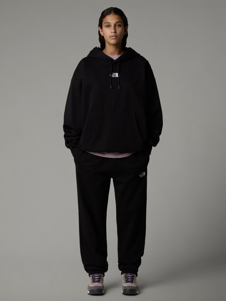 THE NORTH FACE Felpa con Cappuccio Oversize Nero Offerta Giorno del Papà