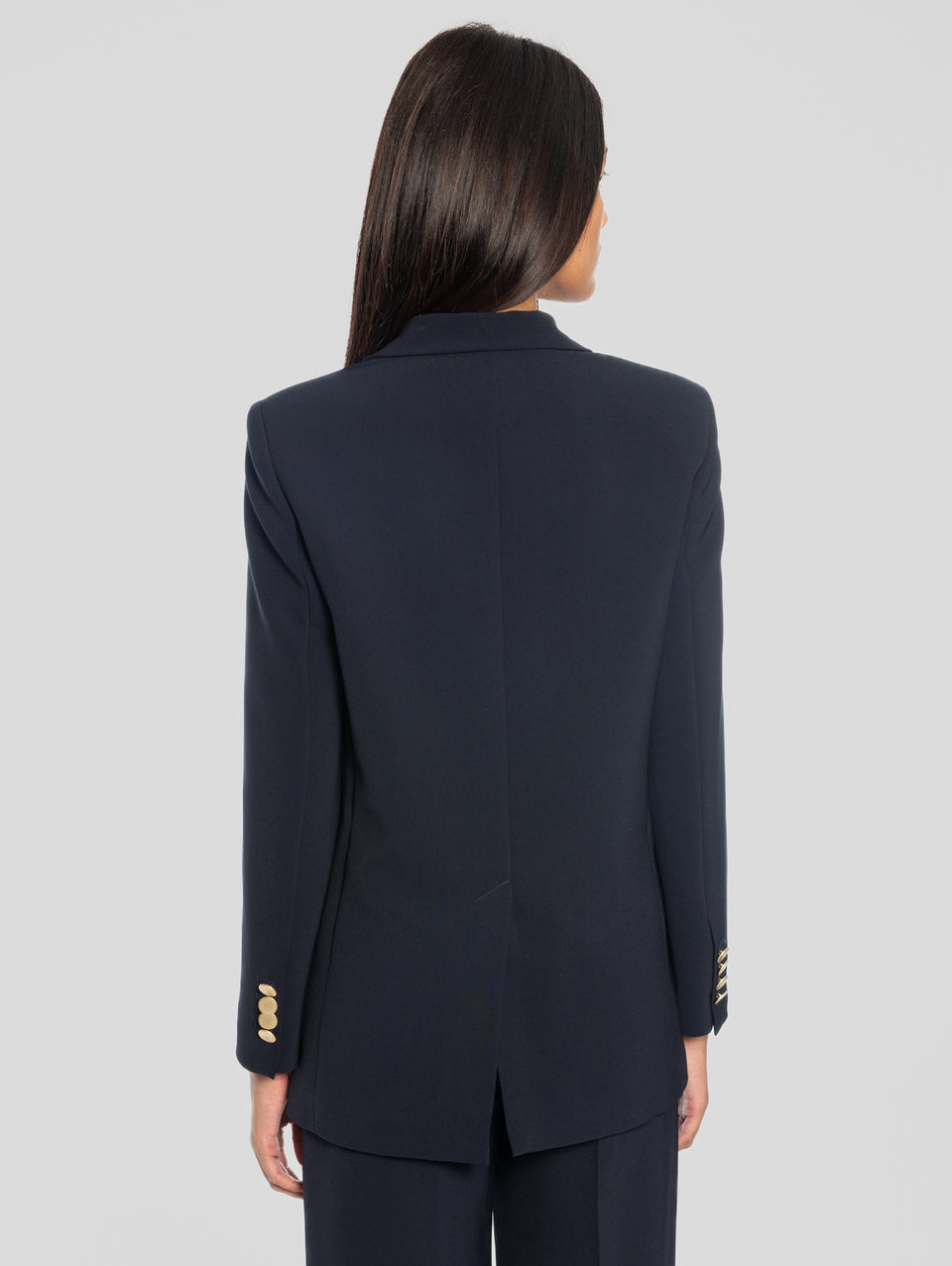 MAISON SECRÈTE Giacca Doppiopetto in Cady Blu Liquidazione