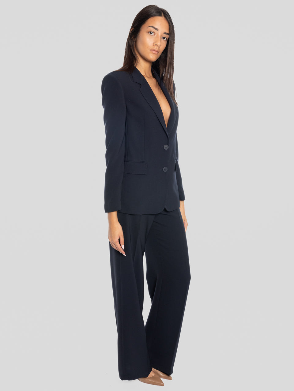 MAISON SECRÈTE Giacca Monopetto in Cady Blu Offerte speciali