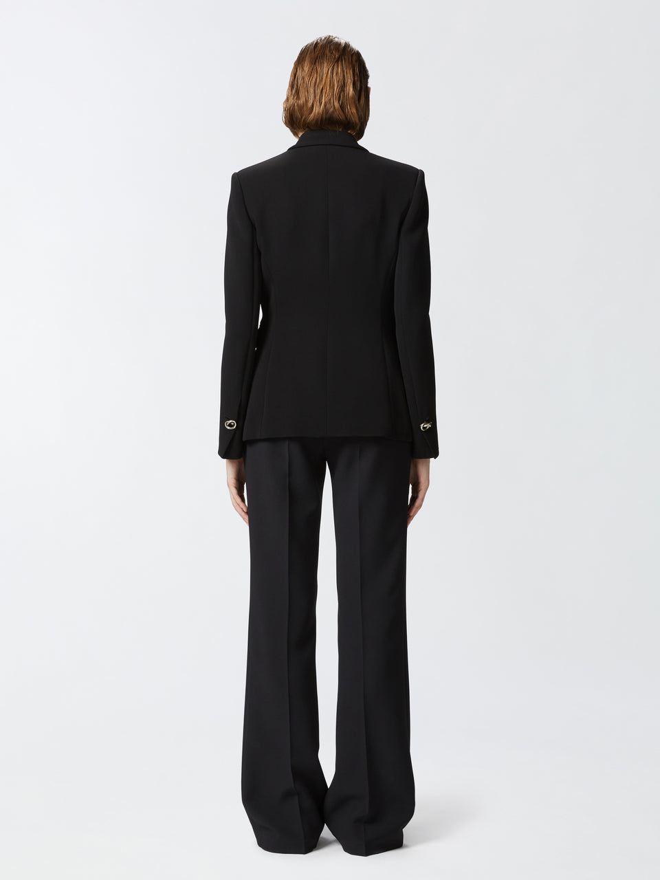 PINKO Blazer Doppiopetto in Cady Tecnico Nero Enormi risparmi