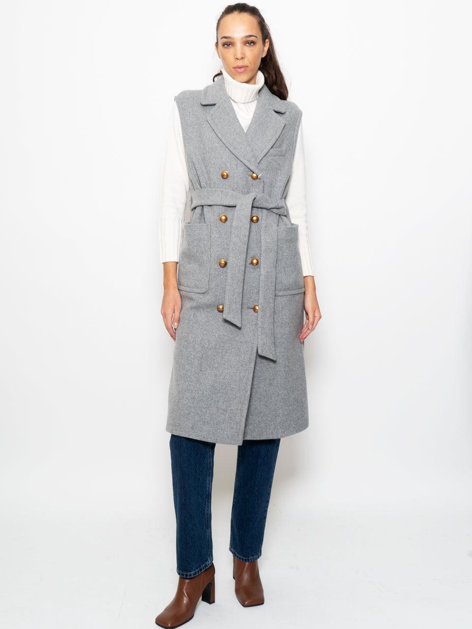 LOST IN ME Gilet Doppio Petto Grigio
