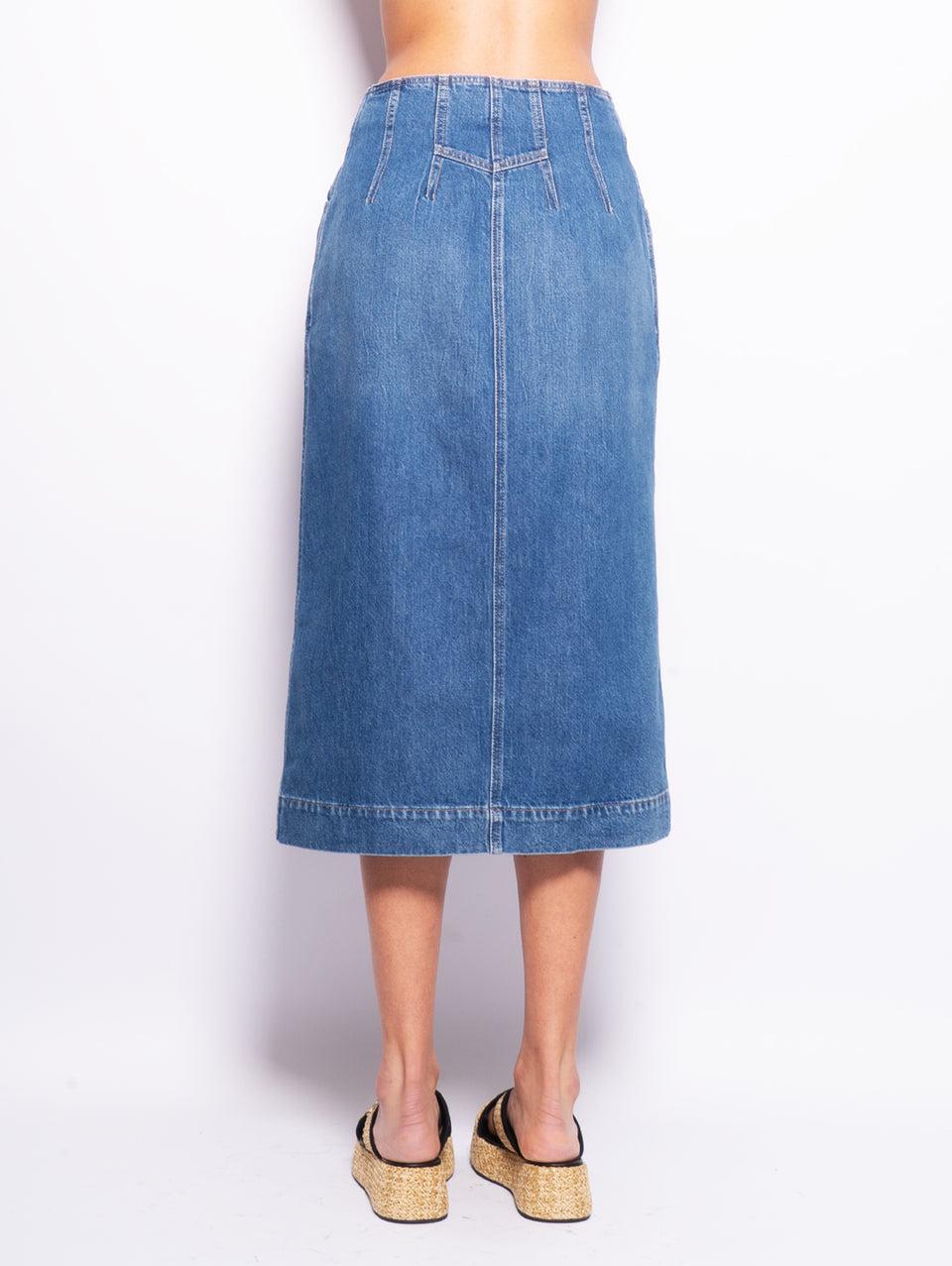 CLOSED Gonna in Denim a Tubino Blu Medio Black Friday Prezzi