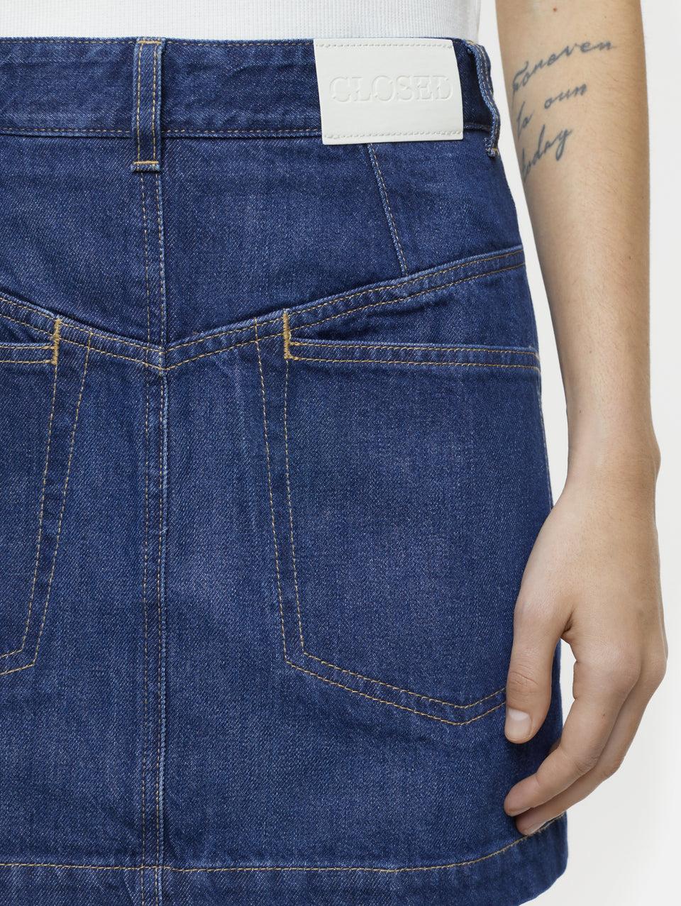 CLOSED Gonna Corta in Denim Blu Italy