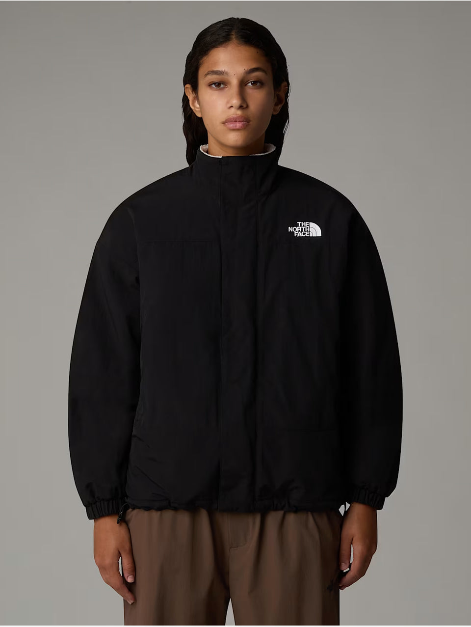 THE NORTH FACE Giacca in Pile Reversibile da Donna Yumiori Bianco/Nero Consegna Veloce