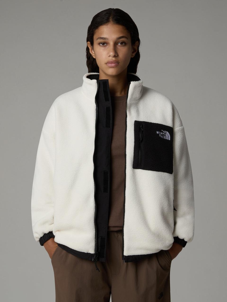 THE NORTH FACE Giacca in Pile Reversibile da Donna Yumiori Bianco/Nero Consegna Veloce