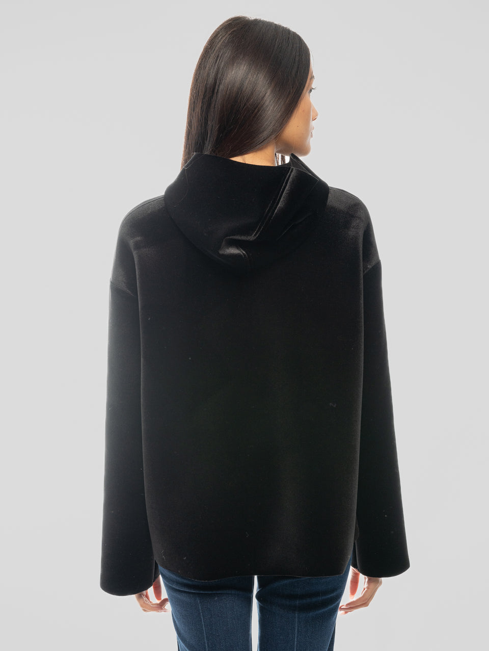 MAISON SECRÈTE Giubbino in Scuba Velour Nero Fino Al -60%