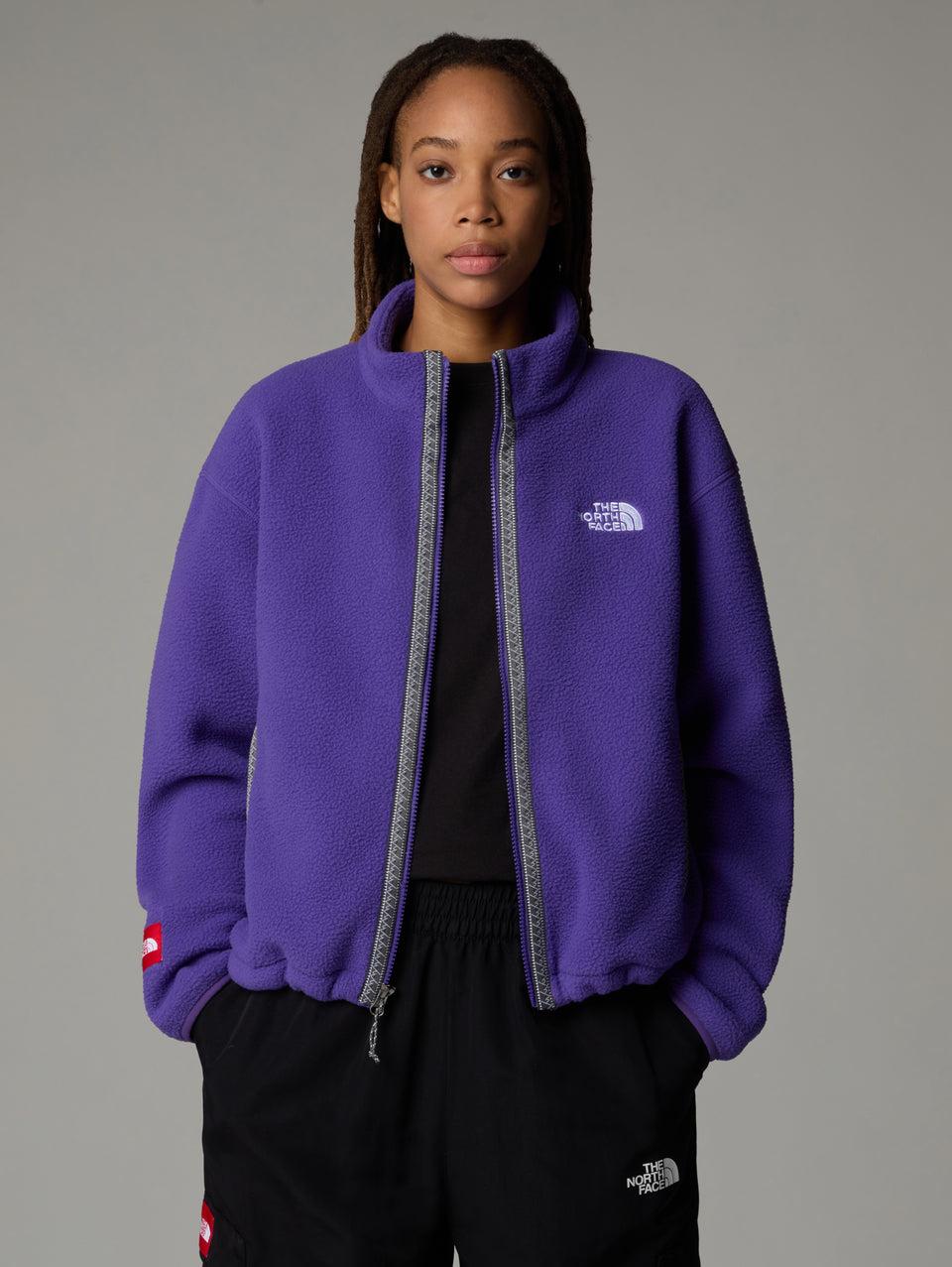 THE NORTH FACE Pile Fleeski con Cerniera Integrale Viola Affare Del Giorno