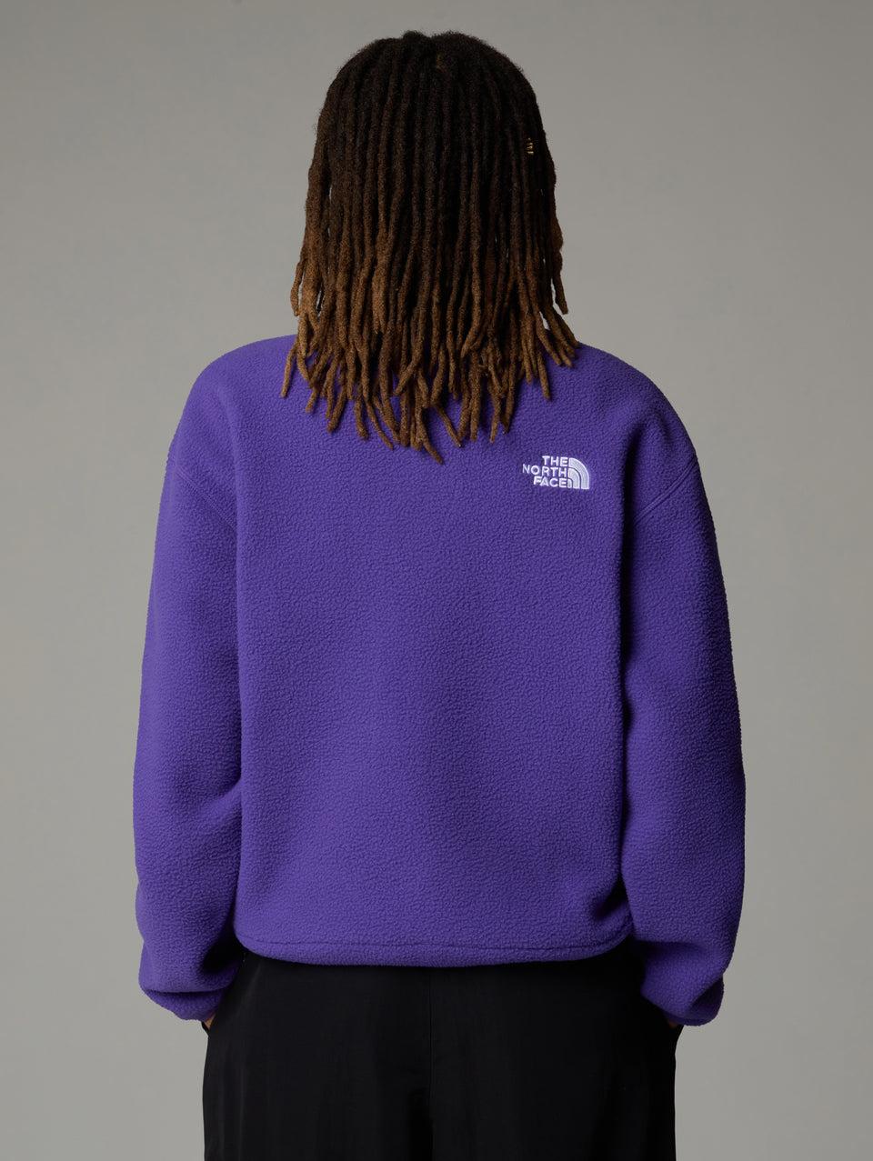THE NORTH FACE Pile Fleeski con Cerniera Integrale Viola Affare Del Giorno