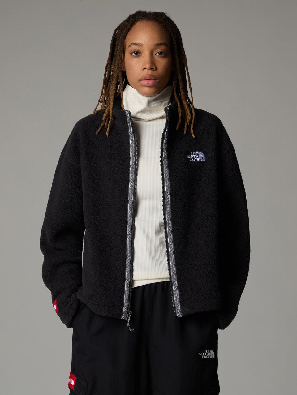 THE NORTH FACE Pile Fleeski con Cerniera Integrale Nero Prezzo Ridotto