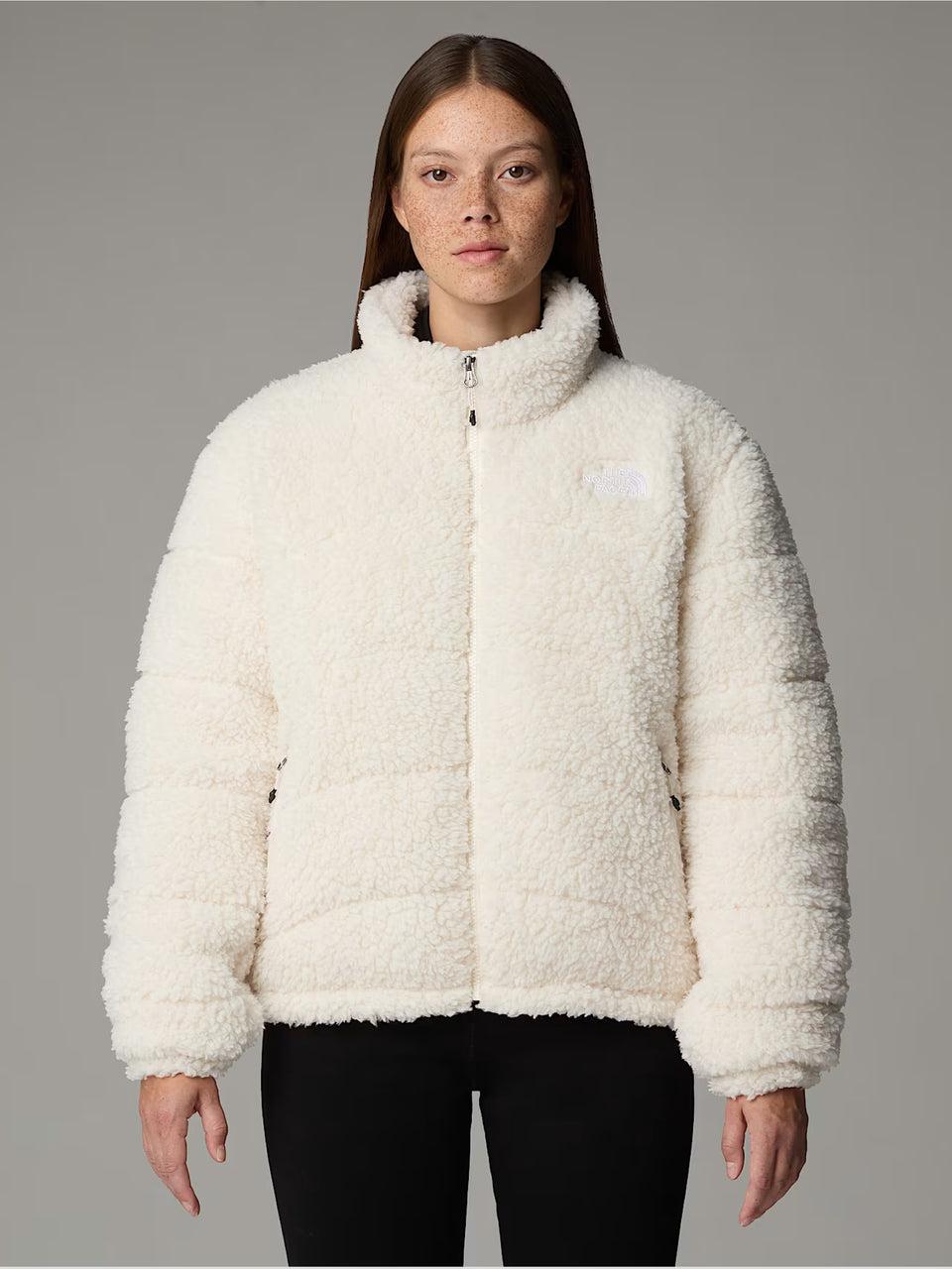 THE NORTH FACE Giacca in Pile a Pelo Lungo Bianco Offerta